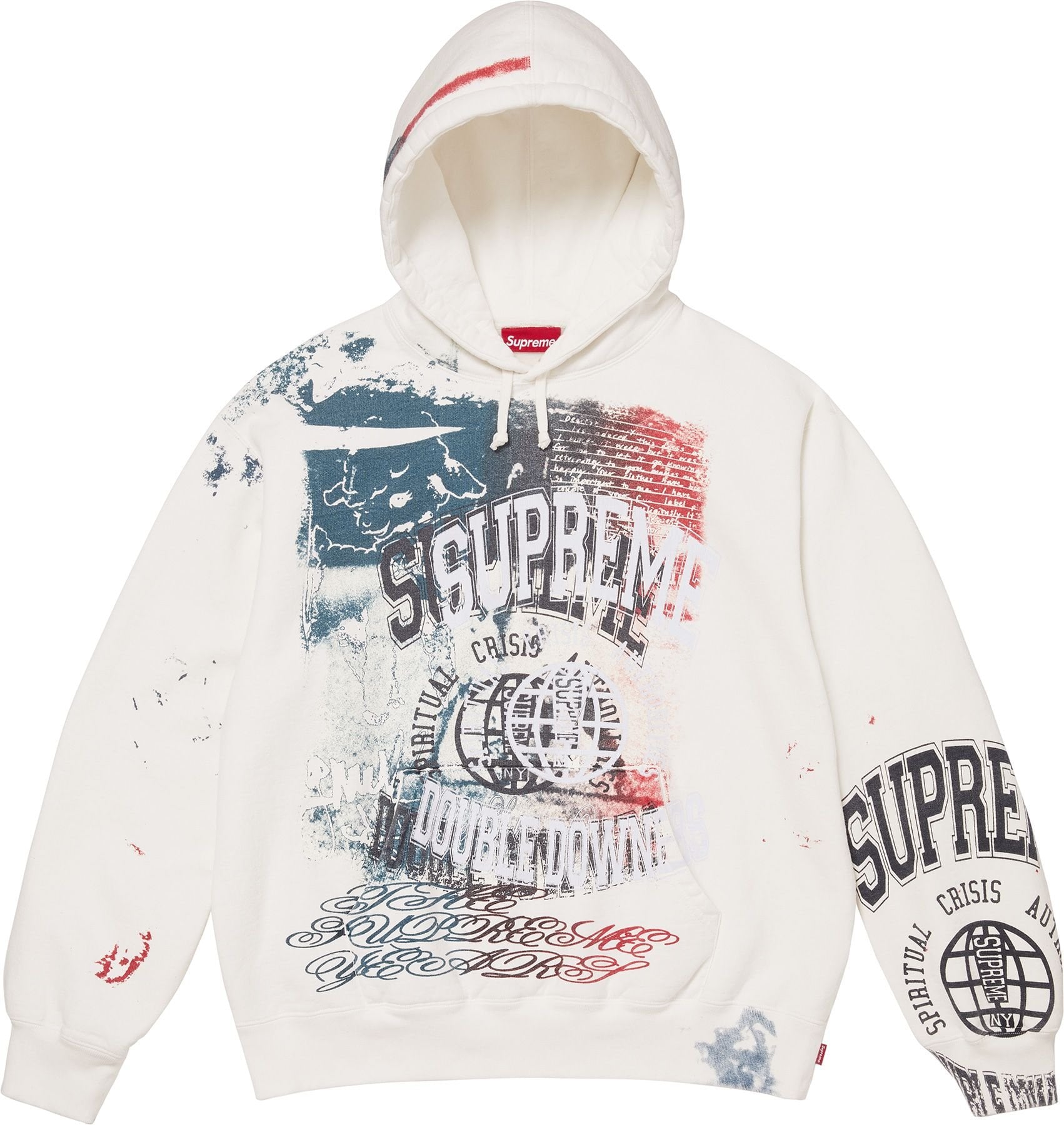 Overprint Hooded Sweatshirt view 5